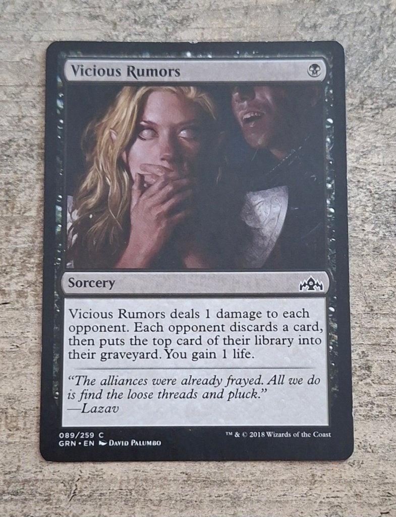 Vicious Rumors - Magic the Gathering, Verzenden, Gebruikt, Losse kaart