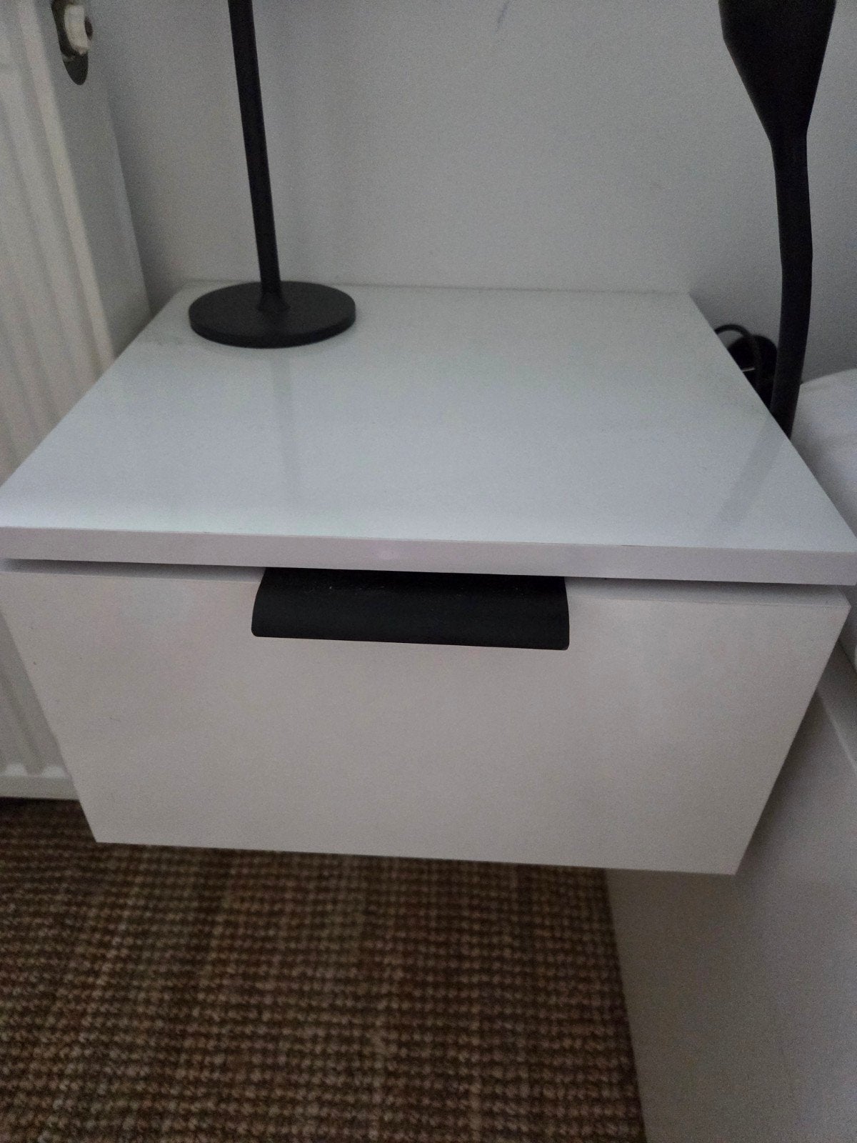 2x Nieuwe Zwevende Nachtkastjes Wit - VidaXL, Ophalen, Minder dan 45 cm, Nieuw, Minder dan 55 cm