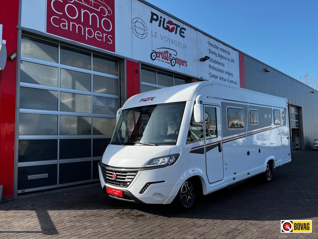 Pilote G720FC 1e Eig. Integraal 4 pers. Queensbed, hefbed, Ringverwarming, Fiat, Pilote, 7 tot 8 meter