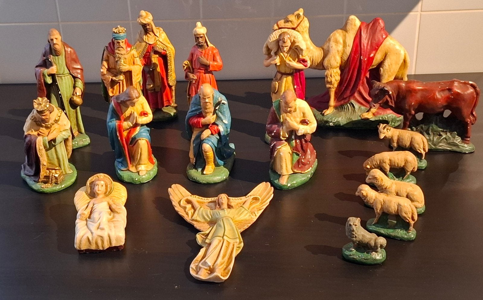 Complete Kerststal Beeldenset - 16 Stuks, Ophalen of Verzenden