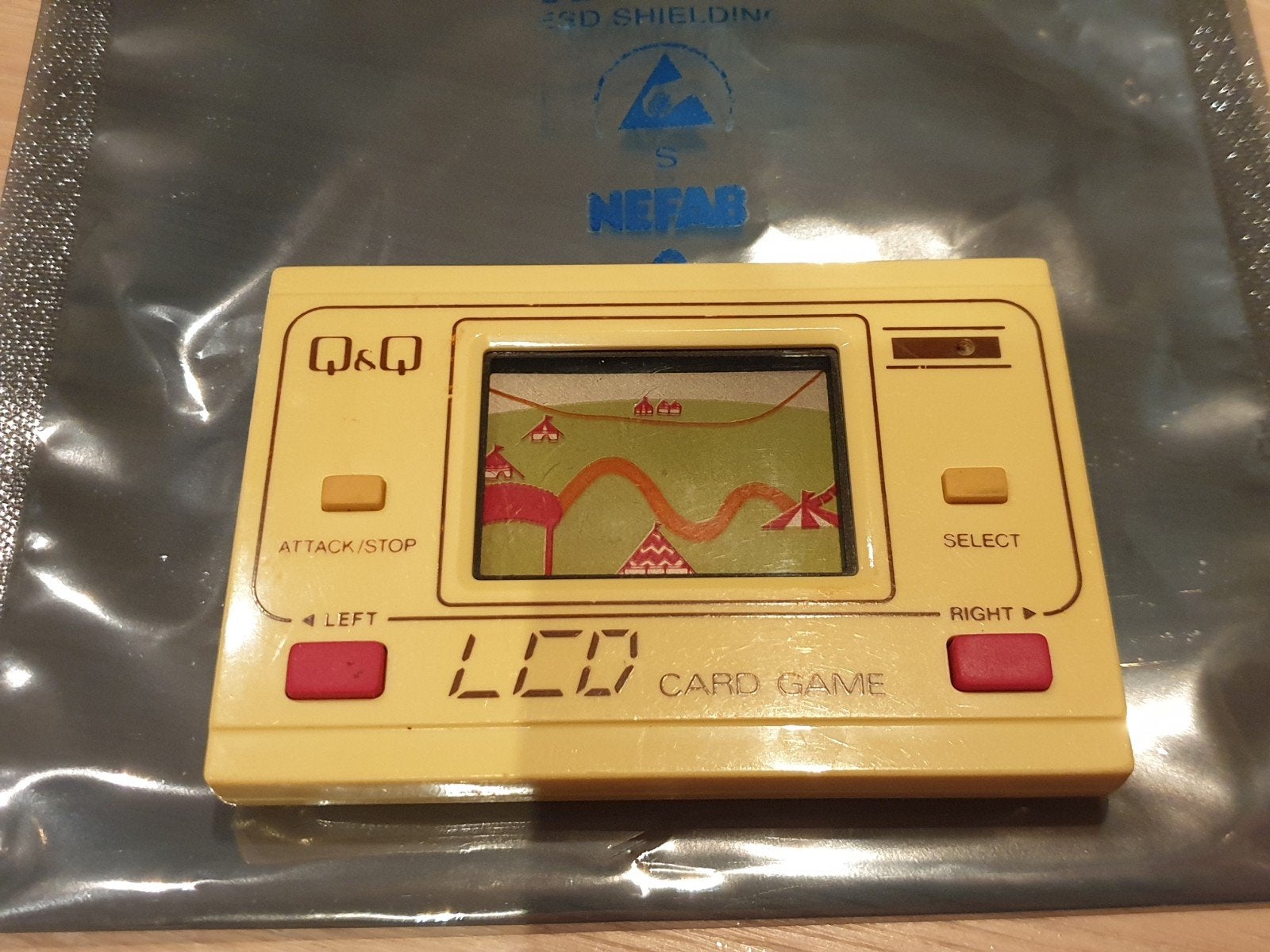 Vintage Q&Q Circus Circus LCD Card Game - Made in Japan, Ophalen of Verzenden, Overige merken, Zo goed als nieuw