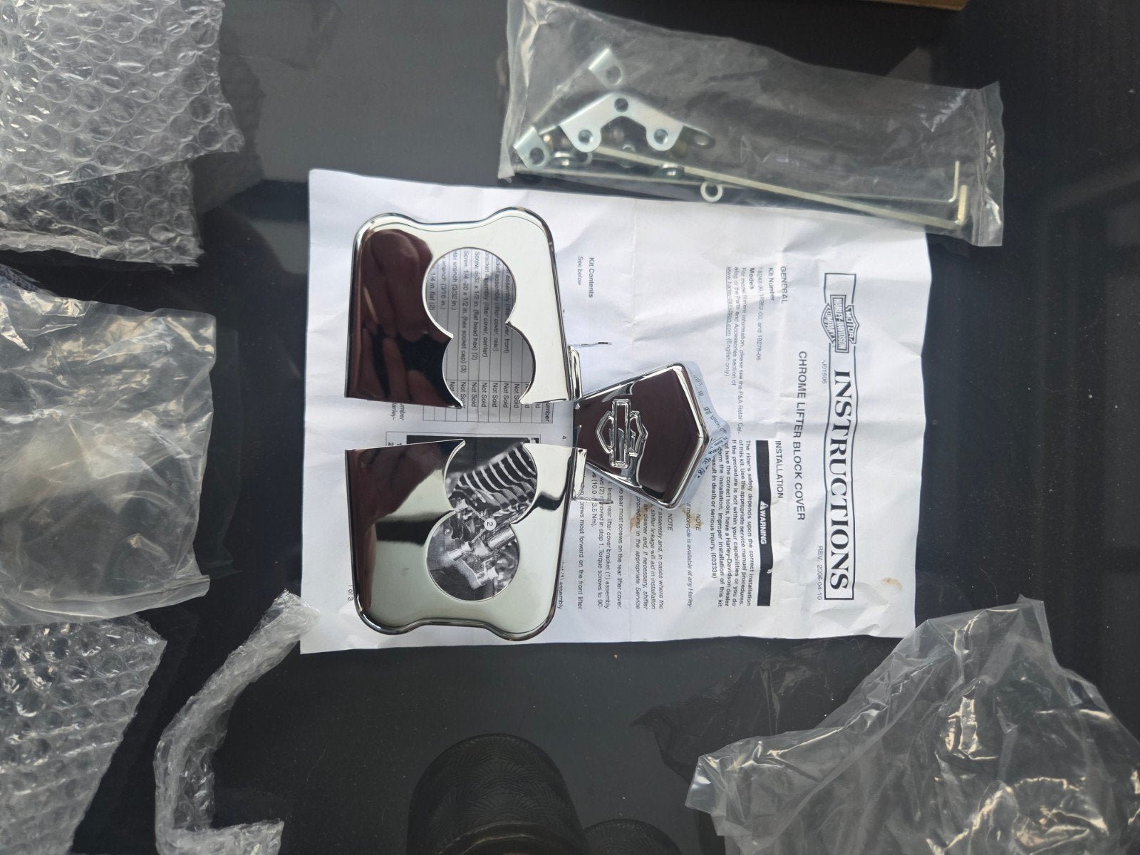 Harley-Davidson Lifter Block Cover Chroom (Nieuw), Ophalen of Verzenden, Nieuw