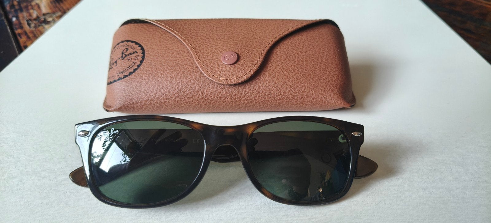 Nieuwe Ray-Ban Wayfarer RB 2132 zonnebril met koker, Zonnebril, Zwart, Nieuw, Ophalen of Verzenden
