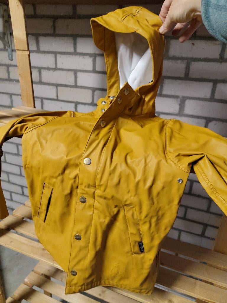 Gele regenjas voor kinderen 110/116, Ophalen of Verzenden, Regenjas
