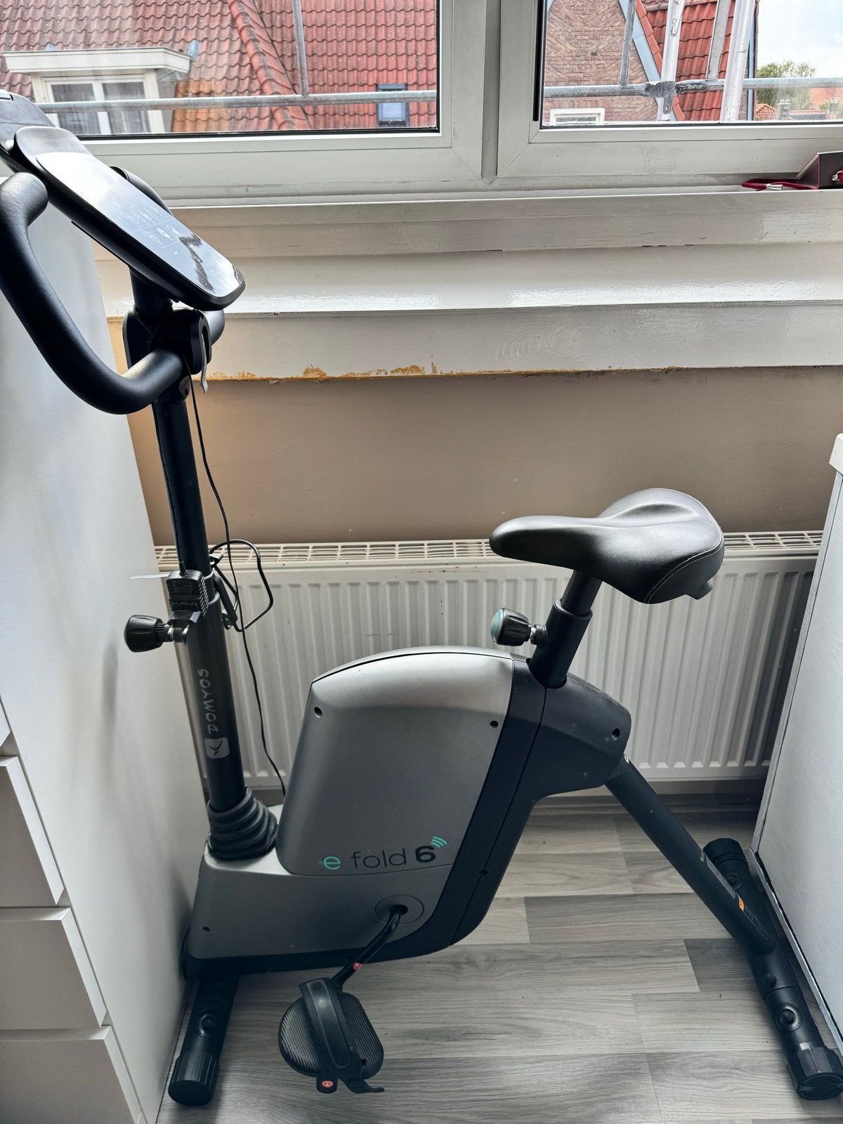 Domyos Hometrainer e Fold 6 - Opvouwbaar en Compact, Ophalen of Verzenden, Zo goed als nieuw, Metaal, Benen