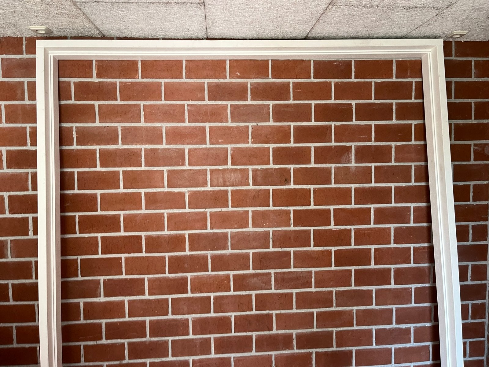 Wit nieuw hardhouten kozijn voor binnen- of buitendeur, Doe-het-zelf en Verbouw, Ophalen, Gebruikt, 80 tot 100 cm, Binnendeur