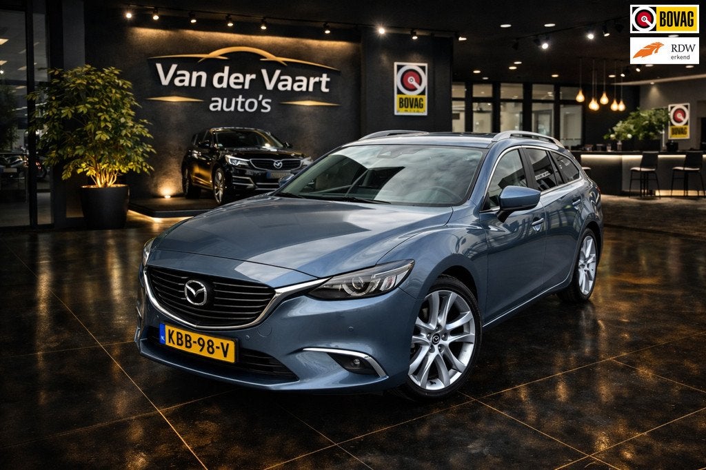 Mazda 6 Sportbreak 2.0 SkyActiv-G 165 TS+ NAVI LMV ACHTERUIT, Auto's, Mazda, Voorwielaandrijving, 1998 cc, Gebruikt, 4 cilinders