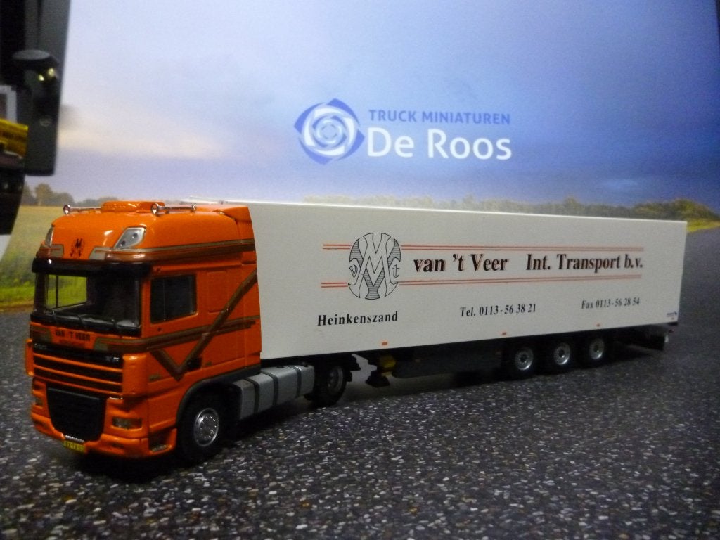 Tekno DAF XF 105 Van 't Veer Transport, Ophalen of Verzenden, Nieuw, Bus of Vrachtwagen, Tekno