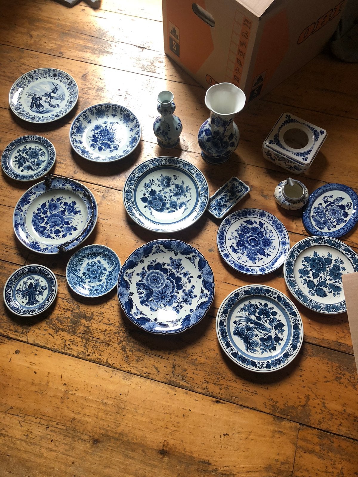Delfts blauw en meer, Antiek en Kunst, Antiek | Servies compleet, Ophalen of Verzenden