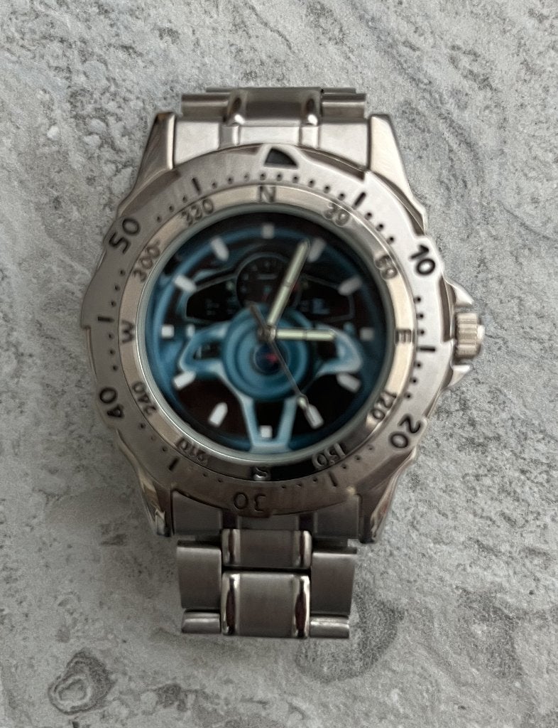 Auto Motorsport Horloge Cockpit staal 40 MM -NIEUW-, Verzamelen, Ophalen of Verzenden, Nieuw, Auto's