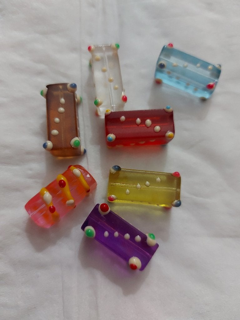 Mix verschillende kleuren lampwork glaskralen, Verzenden, Nieuw, Kraal