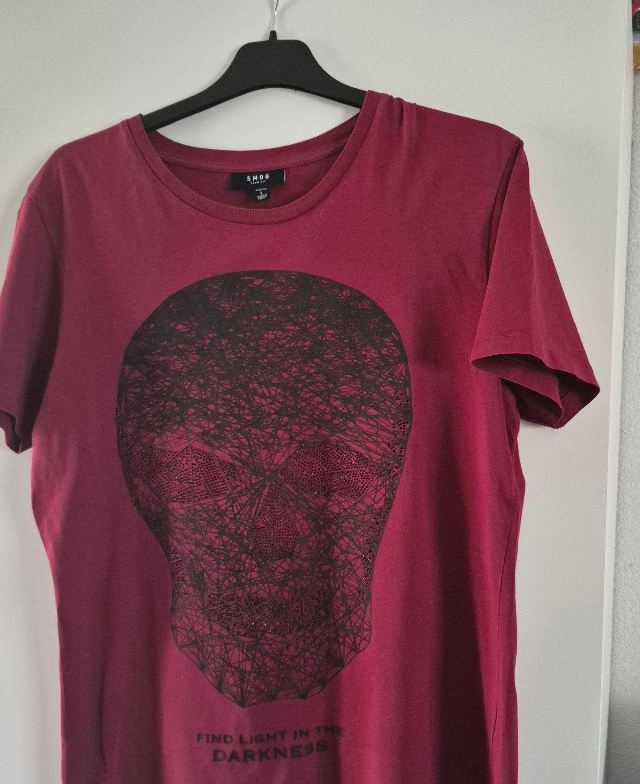 SMOG T-shirt met schedelprint - Maat L, Ophalen, Maat 52/54 (L), SMOG, Gedragen