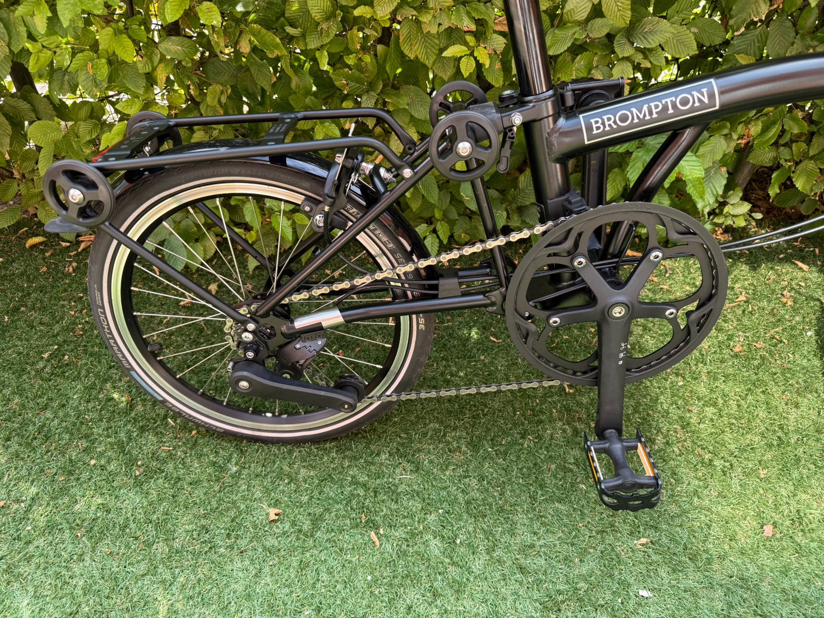 Foto 10 van Brompton C-Line H4R ref zwart, vouwfiets, als nieuw!