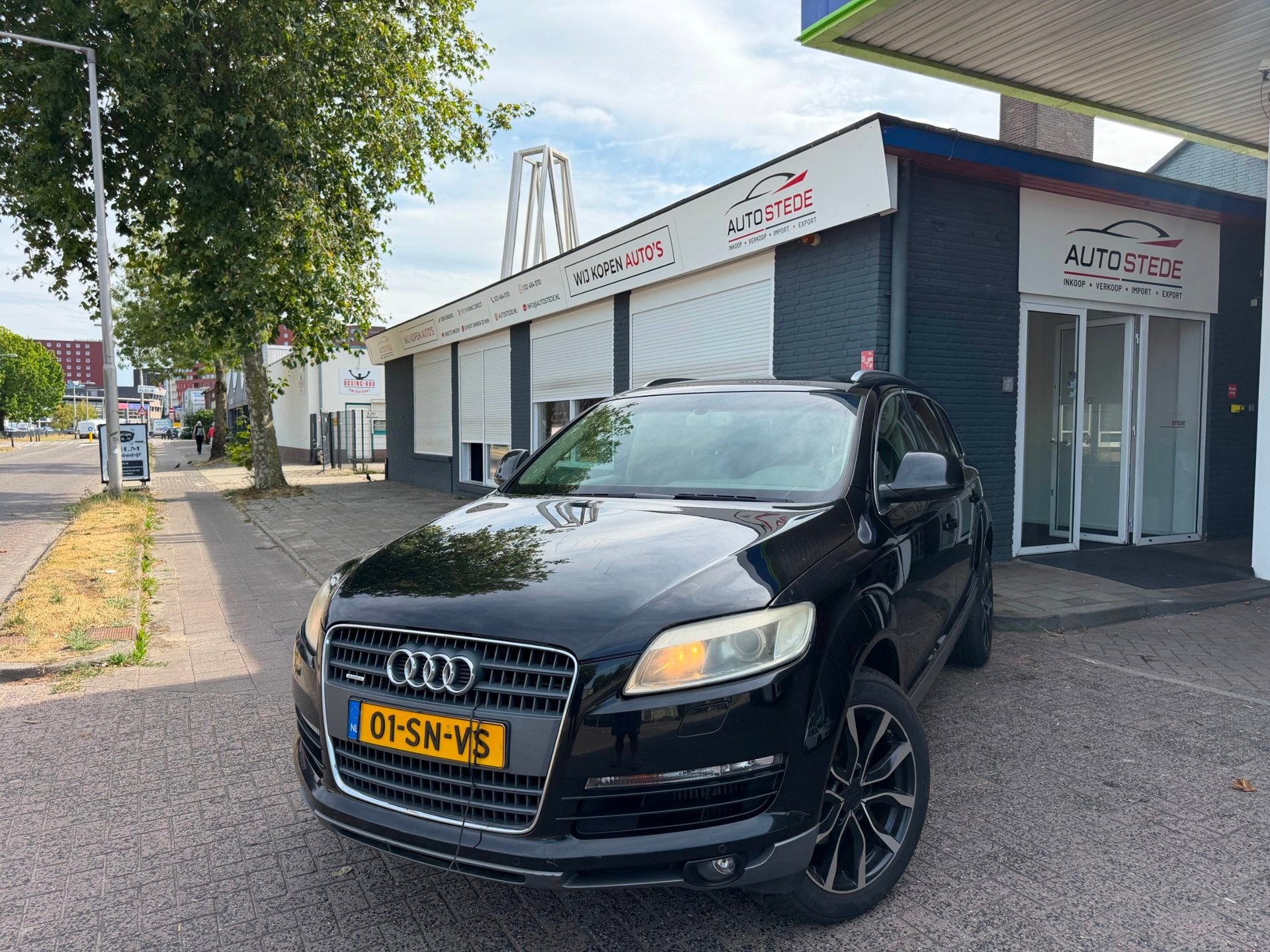 Audi Q7 3.0 TDI quattro Pro Line+ 7P TREKHAAK LEER EXPORT/HA, Auto's, Audi, Automaat, Gebruikt, 7 stoelen, Bedrijf