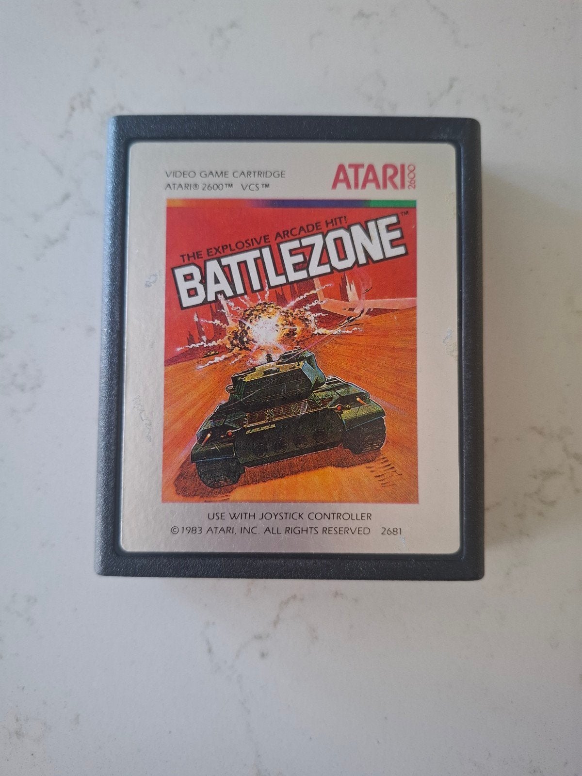 Atari 2600 Battlezone Videogame Cartridge, Spelcomputers en Games, Spelcomputers | Atari, Ophalen of Verzenden, Zonder controller