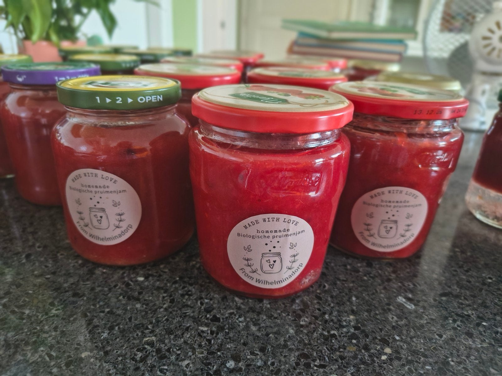 Heerlijke biologische pruimenjam! Onbespoten pruimen jam., Ophalen of Verzenden
