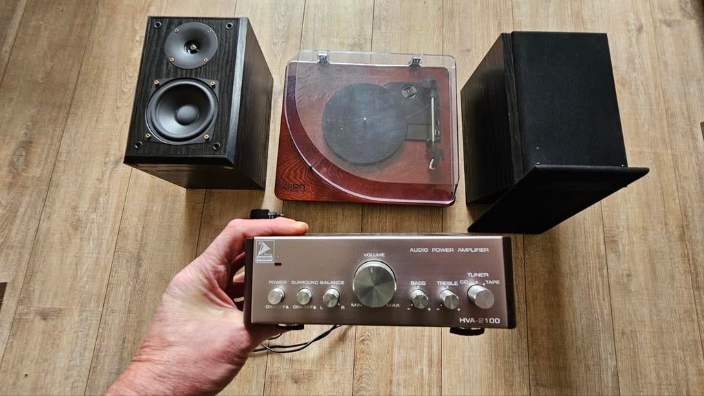 Complete vinyl set: ION Pure LP, versterker & speakers, Overige merken, Gebruikt, Speakers, Losse componenten