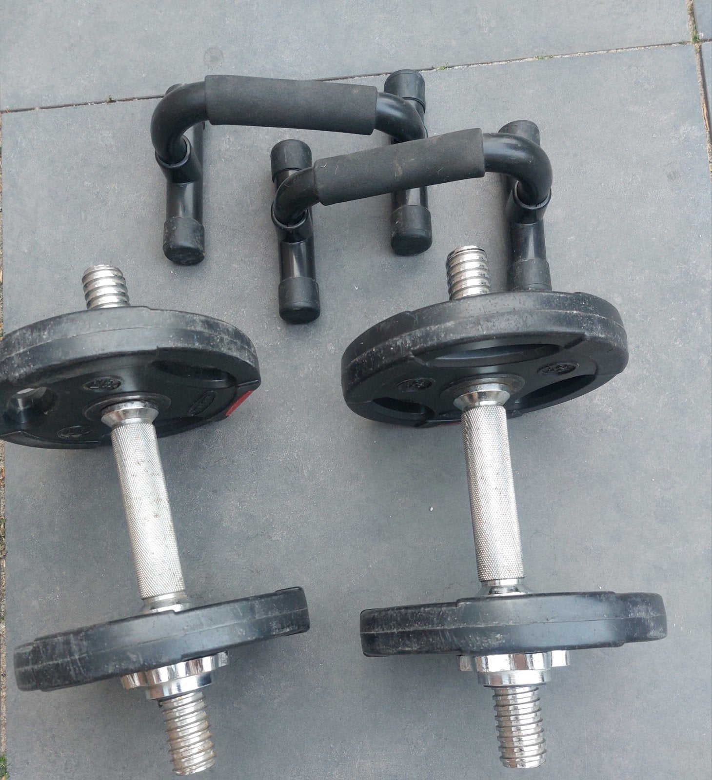 Halters en opdruksteunen, Sport en Fitness, Ophalen, Gebruikt, Benen, Halterset
