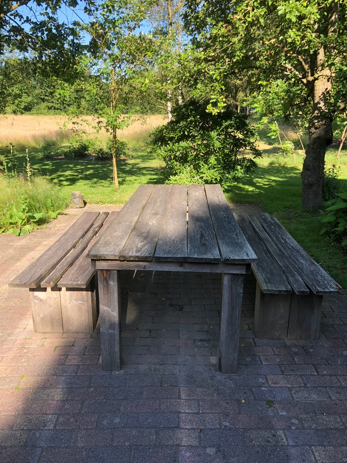 Tuinset steigerhout gratis af te halen, Ophalen, Gebruikt, Rechthoekig, Hout