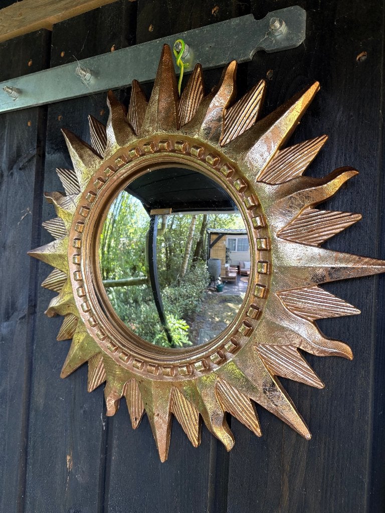Vintage Mid-Century Sunburst Spiegel., Ophalen of Verzenden