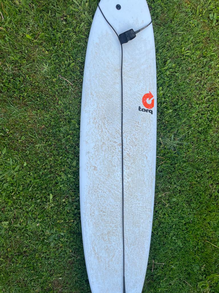 Torq 7'6 Funboard - Inclusief leash en vinnen, Watersport en Boten, Golfsurfen, Ophalen, Gebruikt, Funboard, Met vinnen