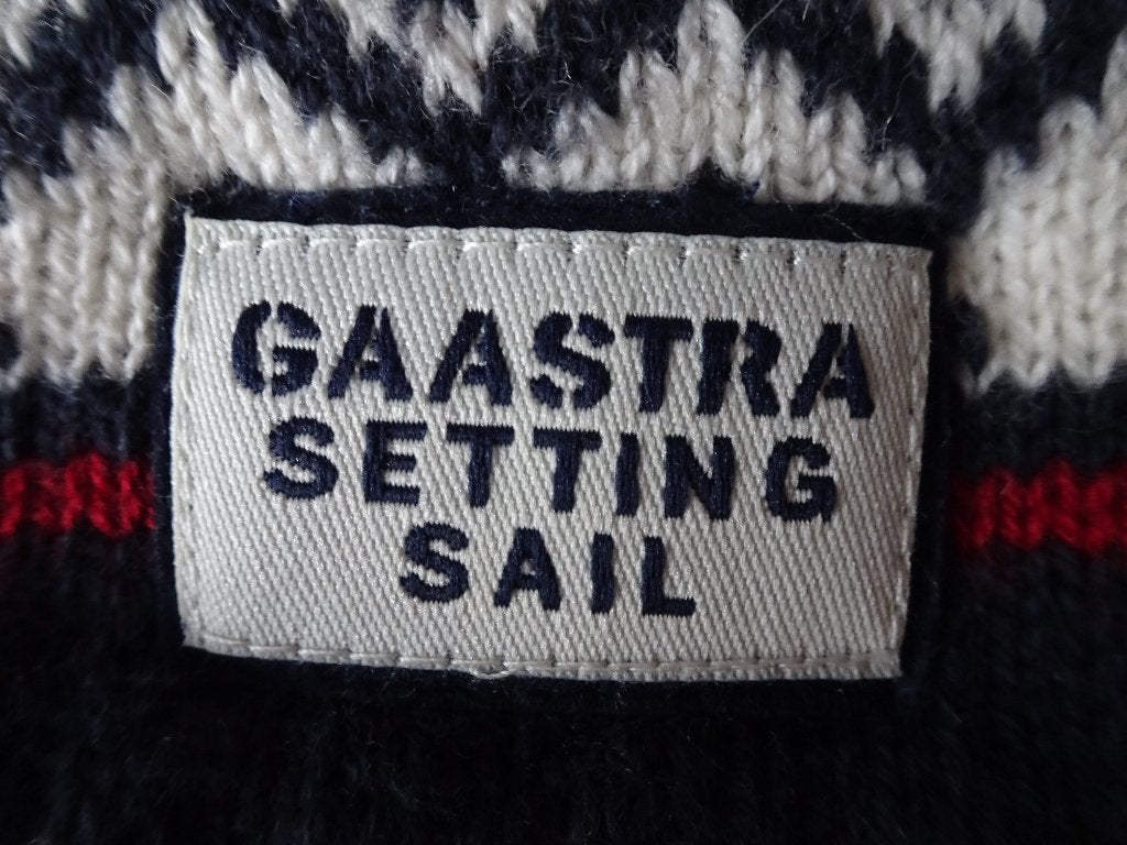 Gaastra muts en sjaal wol fleece beanie wit blauw rood, Maat 38/40 (M), Gaastra, Ophalen of Verzenden, Zo goed als nieuw