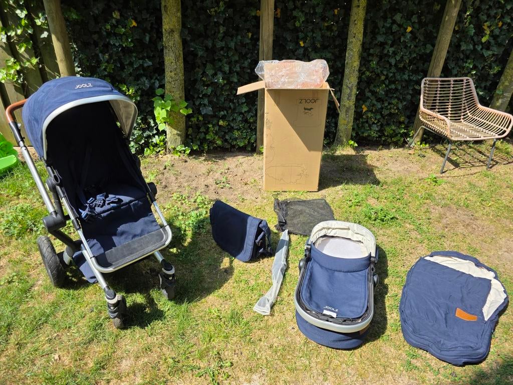 Joolz Day Earth Kinderwagen in Parrot Blue, Gebruikt, Combiwagen, Verstelbare duwstang, Ophalen