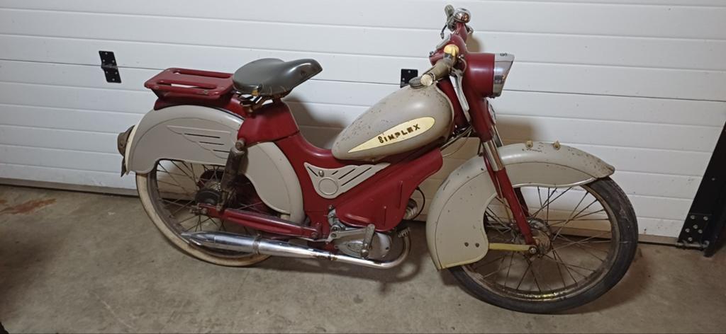 Simplex bromfiets uit 1959 - Klassieke Sachs 50, Fietsen en Brommers, Brommers | Oldtimers, Overige merken, Maximaal 45 km/u, Ophalen