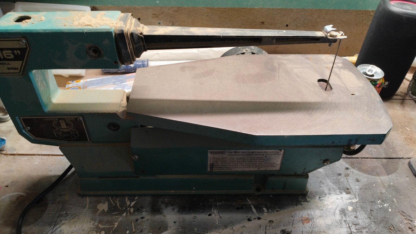 Tafel lintzaag, Ophalen, Gebruikt, 70 mm of meer, Lintzaag