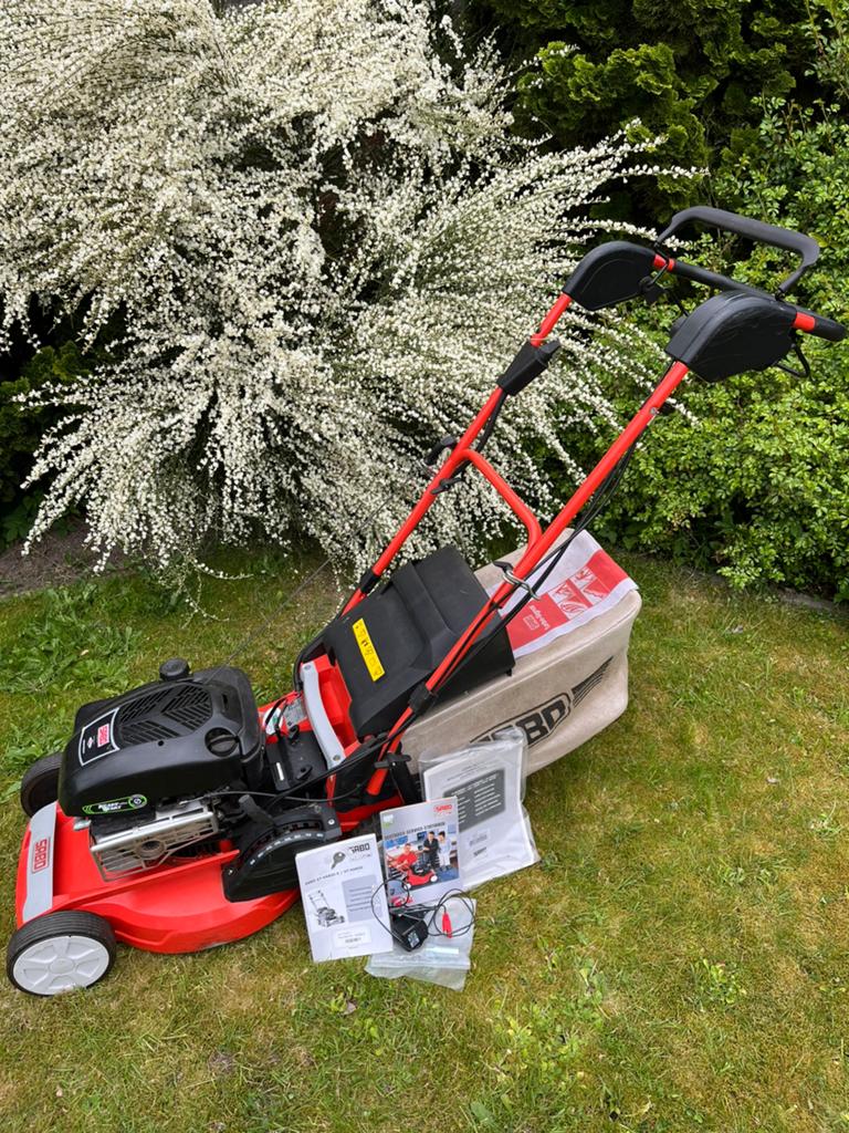 Sabo 47-Vario E electrische start, Ophalen, Cirkelmaaier, Zo goed als nieuw, 40 t/m 49 cm
