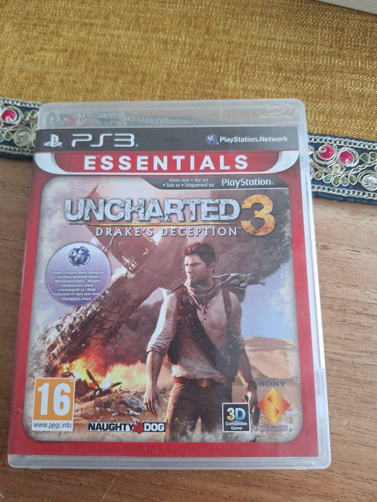 Uncharted 3: Drake's Deception PS3 Essentials, Avontuur en Actie, Online, Gebruikt, 1 speler