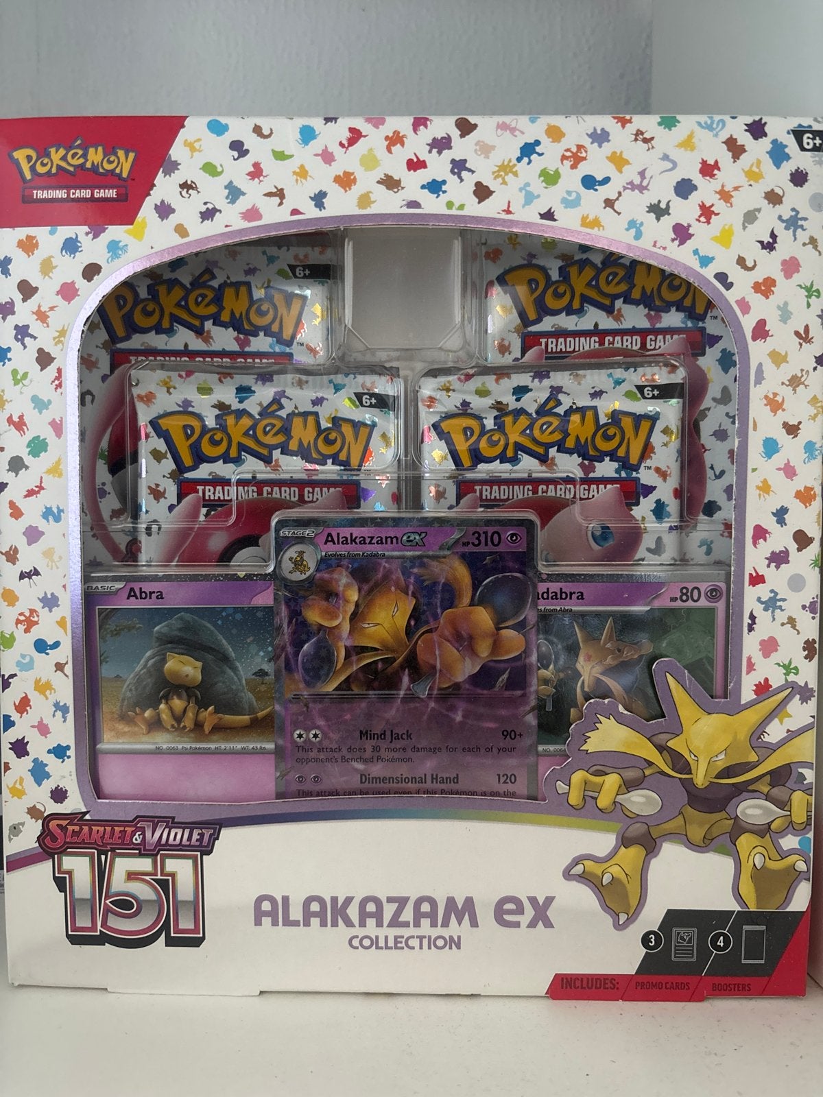 Pokémon Scarlet & Violet 151 Alakazam EX Collection Box, Ophalen of Verzenden, Nieuw, Overige typen