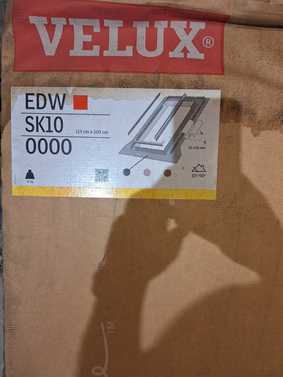 Velux EDW SK10 (114x160 cm) gootstukken., Ophalen of Verzenden, Nieuw, Minder dan 80 cm, Dakraam