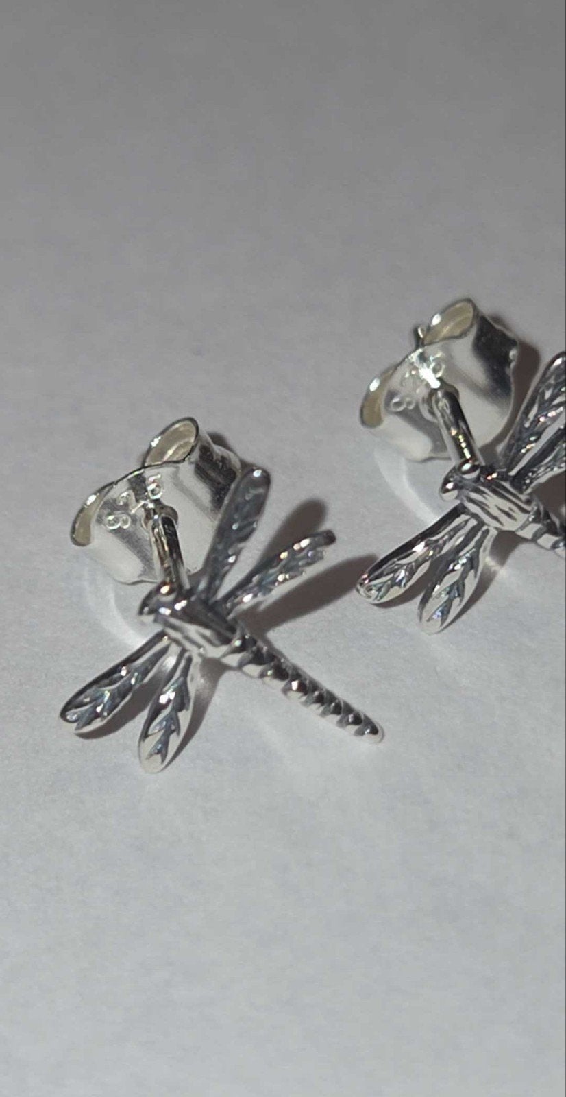 925 Sterling Zilveren Libelle Oorbellen, Nieuw, Ophalen of Verzenden, Knopjes of Stekers, Zilver