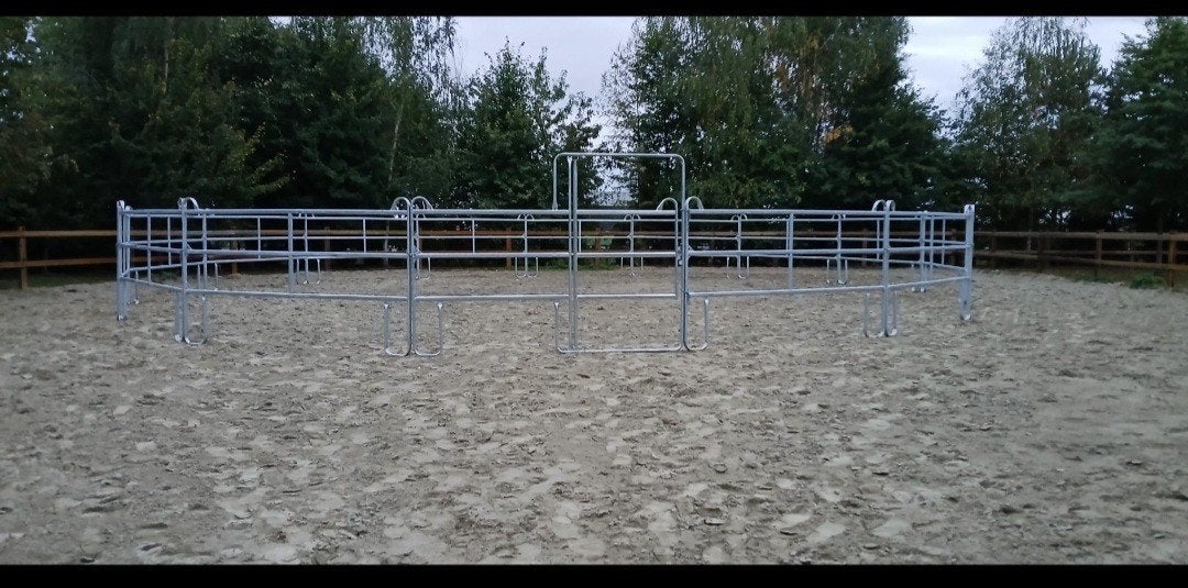 aluminium roundpen te koop 16m doorsnede, Ophalen, Zo goed als nieuw, Recreatie