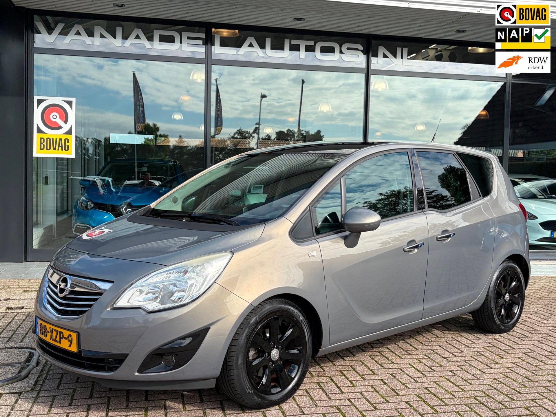 Opel Meriva 1.4 Turbo Cosmo Aut. Navi Clima Cruise NL-Auto N, Auto's, Dealer onderhouden, Navigatiesysteem, Gebruikt, 4 cilinders