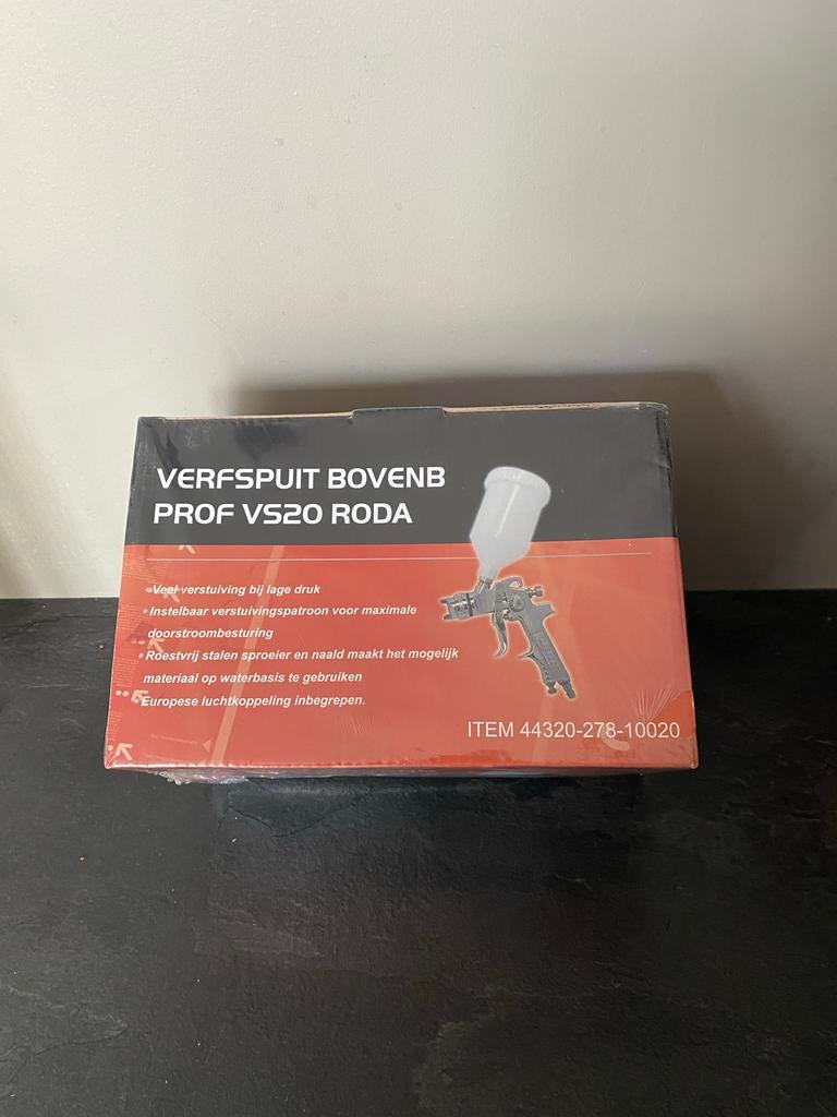 Verfspuit HVLP Roda VS20 RVS Naald & Sluitstuk, Ophalen of Verzenden, Nieuw, Verfspuit of Verfpomp