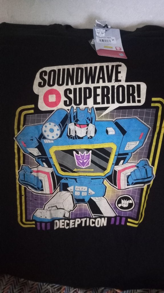 Transformers Soundwave Superior T-shirt - maat s, Zwart, B&C Collection, Nieuw, Ophalen of Verzenden