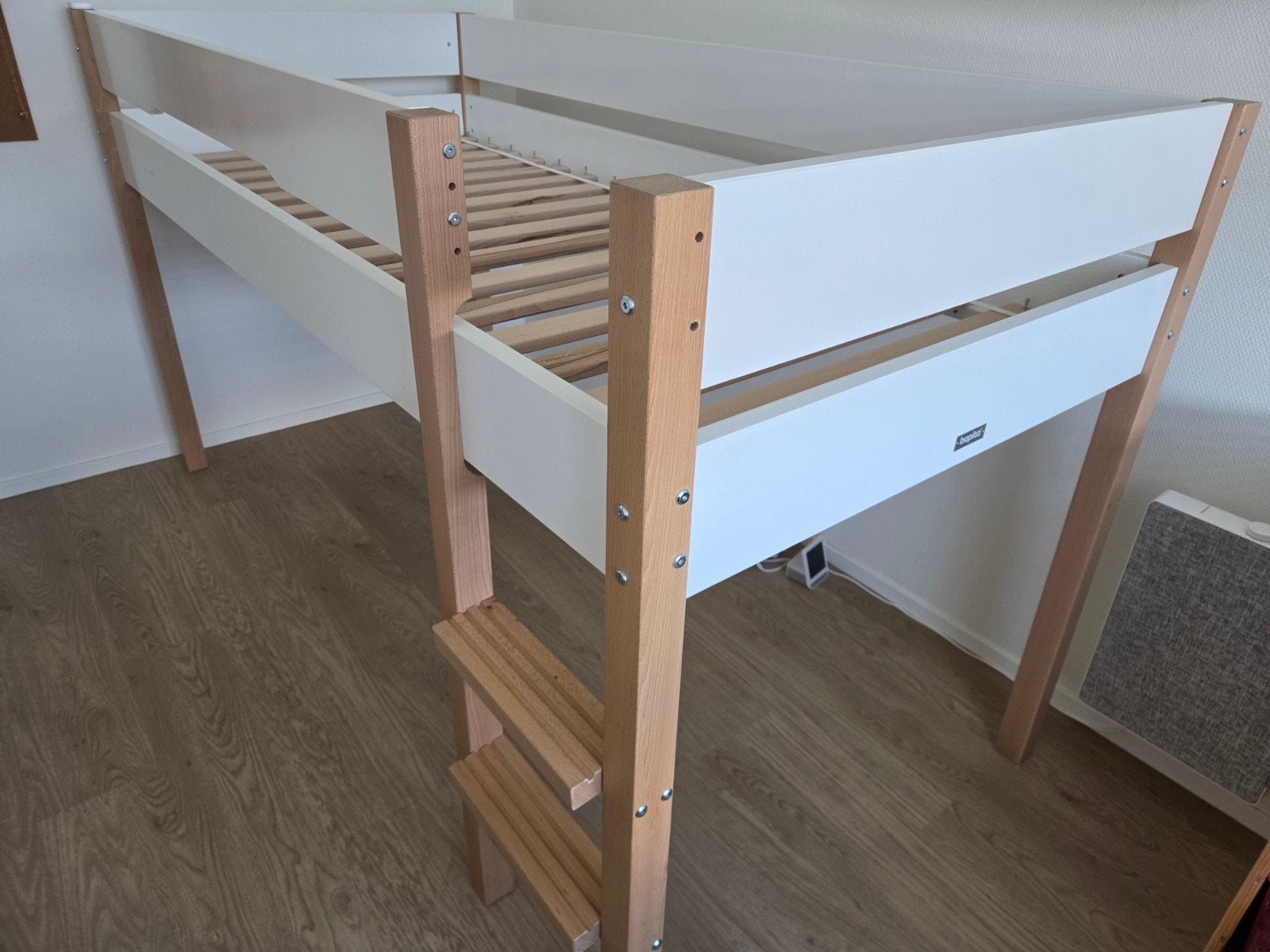Bopita halfhoogslaper Lucas 90x200 (stevig materiaal), Huis en Inrichting, Ophalen, Gebruikt, 90 cm, Eenpersoons