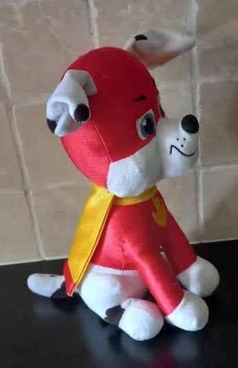 Paw Patrol Super Pups Marshall knuffel - 28 cm, Ophalen of Verzenden, Zo goed als nieuw, Hond, Wasbaar