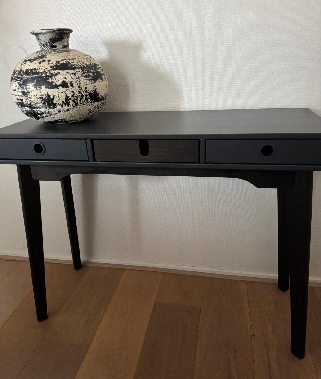 Japandi stijl Marckeric Kiara Sidetable eiken onderstel., Ophalen, 100 tot 150 cm, Zo goed als nieuw, 25 tot 50 cm