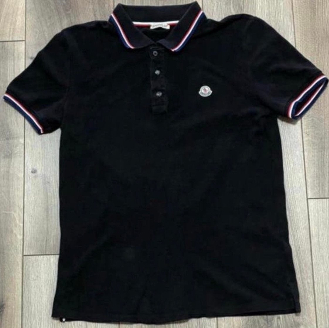 Moncler Polo 100% origineel, Kleding | Heren, Ophalen, Zo goed als nieuw, Maat 48/50 (M), Zwart