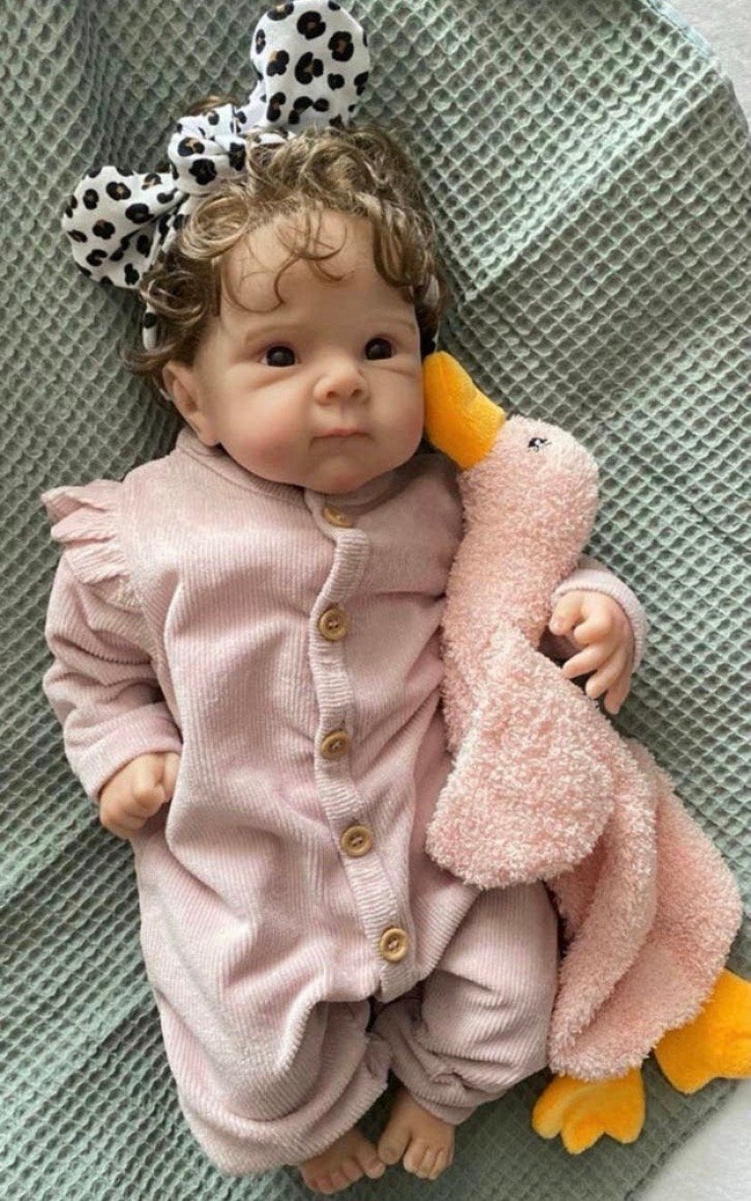 Lief Reborn baby meisje 🌷, Verzamelen, Verzenden, Zo goed als nieuw, Babypop