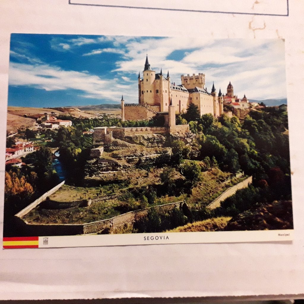 Segovia El Alcázar / kasteel / Unesco / Spanje 1965, Ophalen of Verzenden, 1960 tot 1980, Ongelopen, Spanje