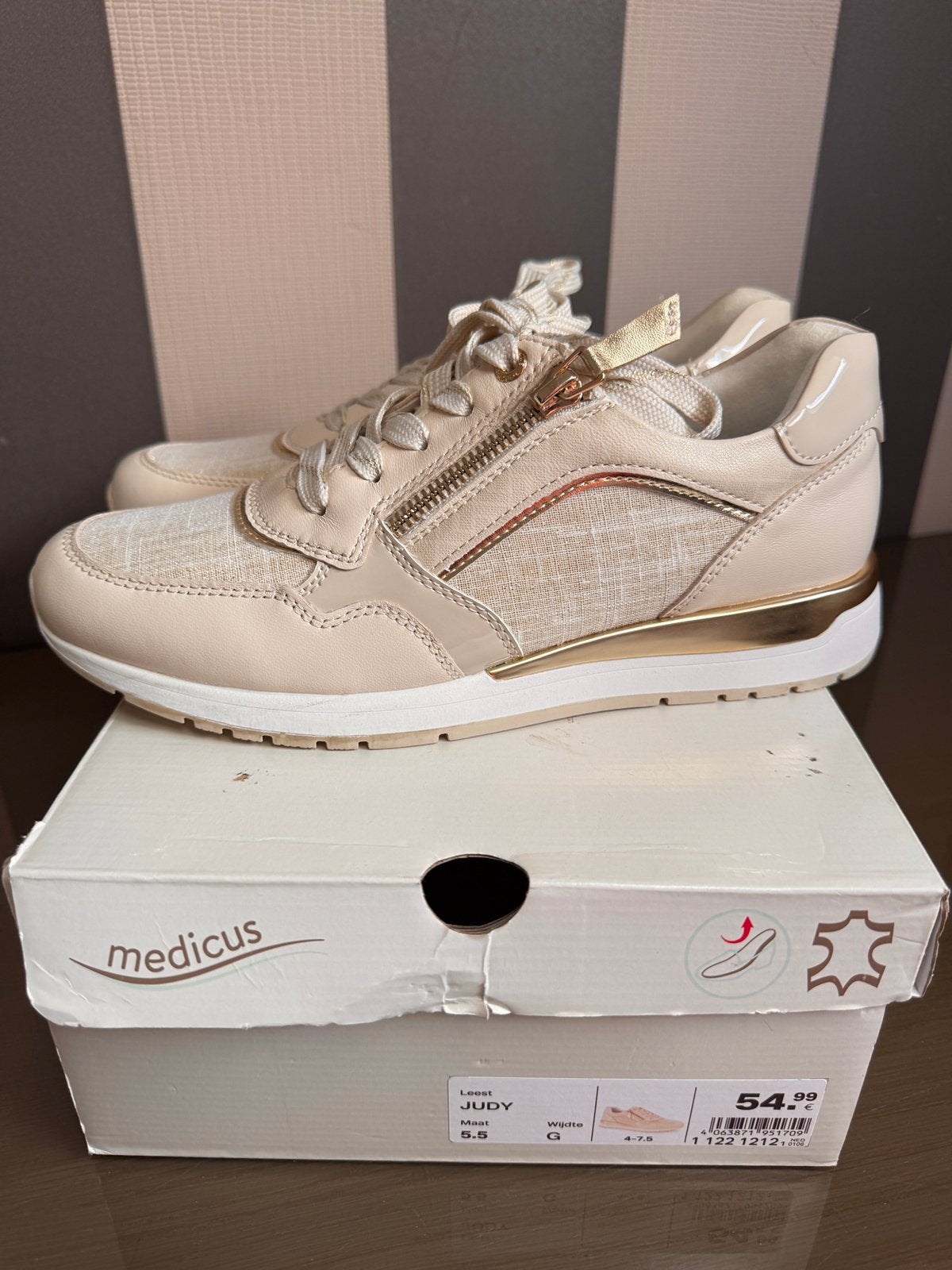 medicus maat 38,5 nieuw, Verzenden, Beige, Nieuw, Sneakers of Gympen