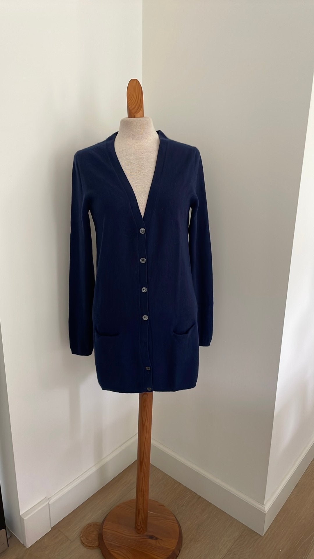 Blauw cashmere vest van Repeat, mt 38/ M, Verzenden, Maat 38/40 (M), Blauw