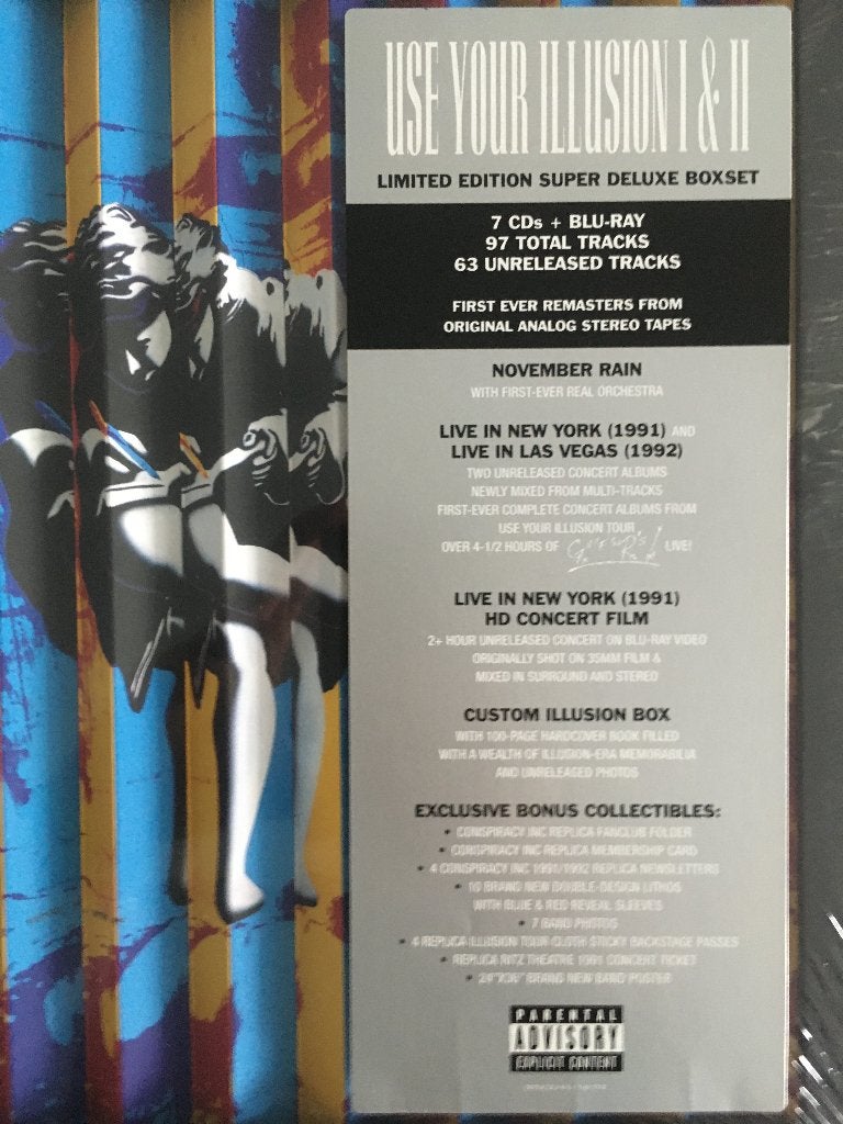 7Cd+BRDvd Guns N Roses Use Your Illusion I & II Deluxe NIEUW, Ophalen of Verzenden, Nieuw in verpakking, Boxset, Inclusief boekje
