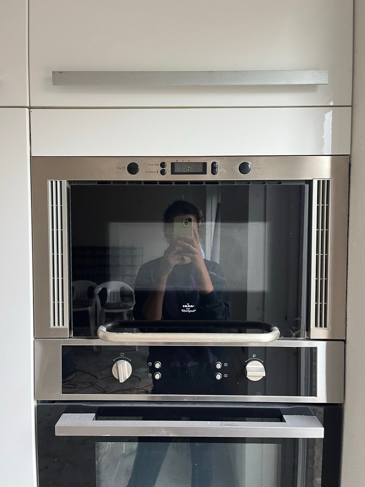 Ikea Whirlpool Inbouwmagnetron MBI 500 S - Goede staat, Gebruikt, 60 cm of meer, Ophalen of Verzenden, Magnetron