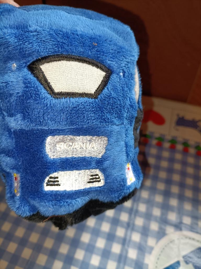 Scania bus met beer knuffel erin 2 in 1 knuffel 35 cm, Ophalen of Verzenden, Zo goed als nieuw, Overige typen