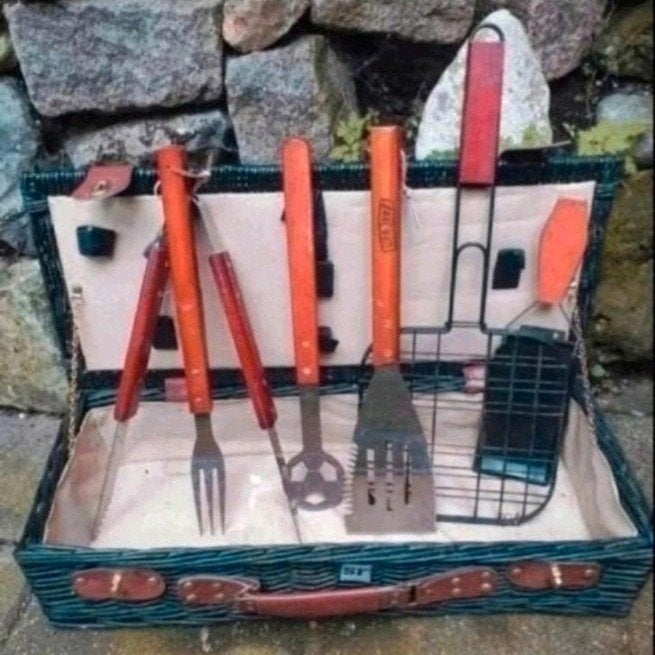 Bbq Accessories in Koffer, Ophalen of Verzenden, Zo goed als nieuw